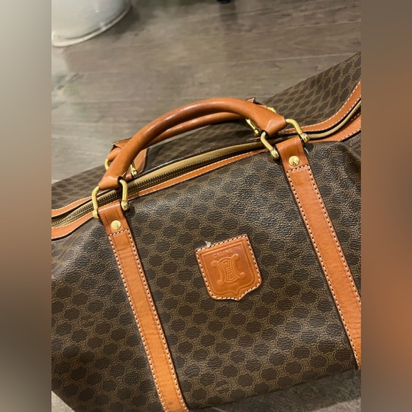 Celine Vintage Travel Bag in Macadam leather - Picture 7 of 9